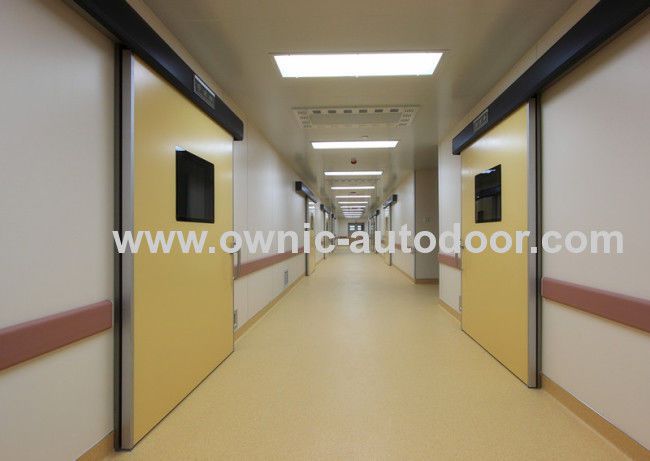Hospital door / sliding / hermetic / stainless steel DMH01 OWNIC