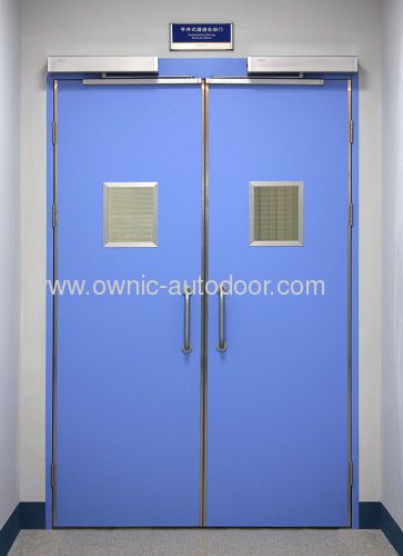 Hospital door / automatic / swinging / stainless steel PDM2 OWNIC