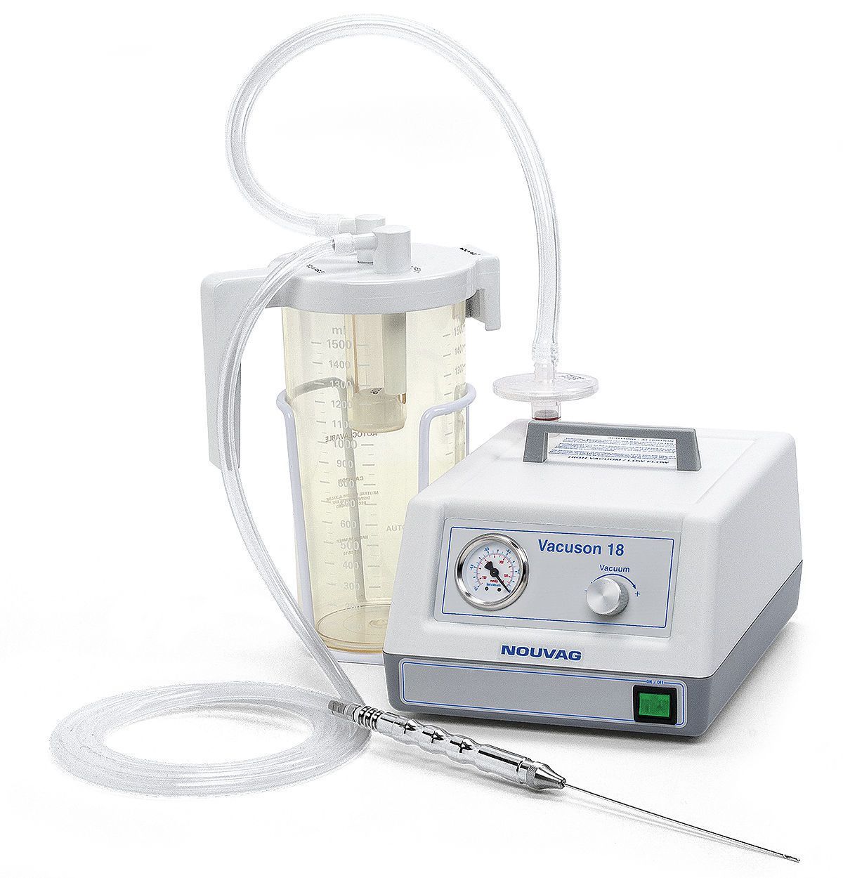 Electric surgical suction pump / handheld 18 L/min | VACUSON 18 Nouvag