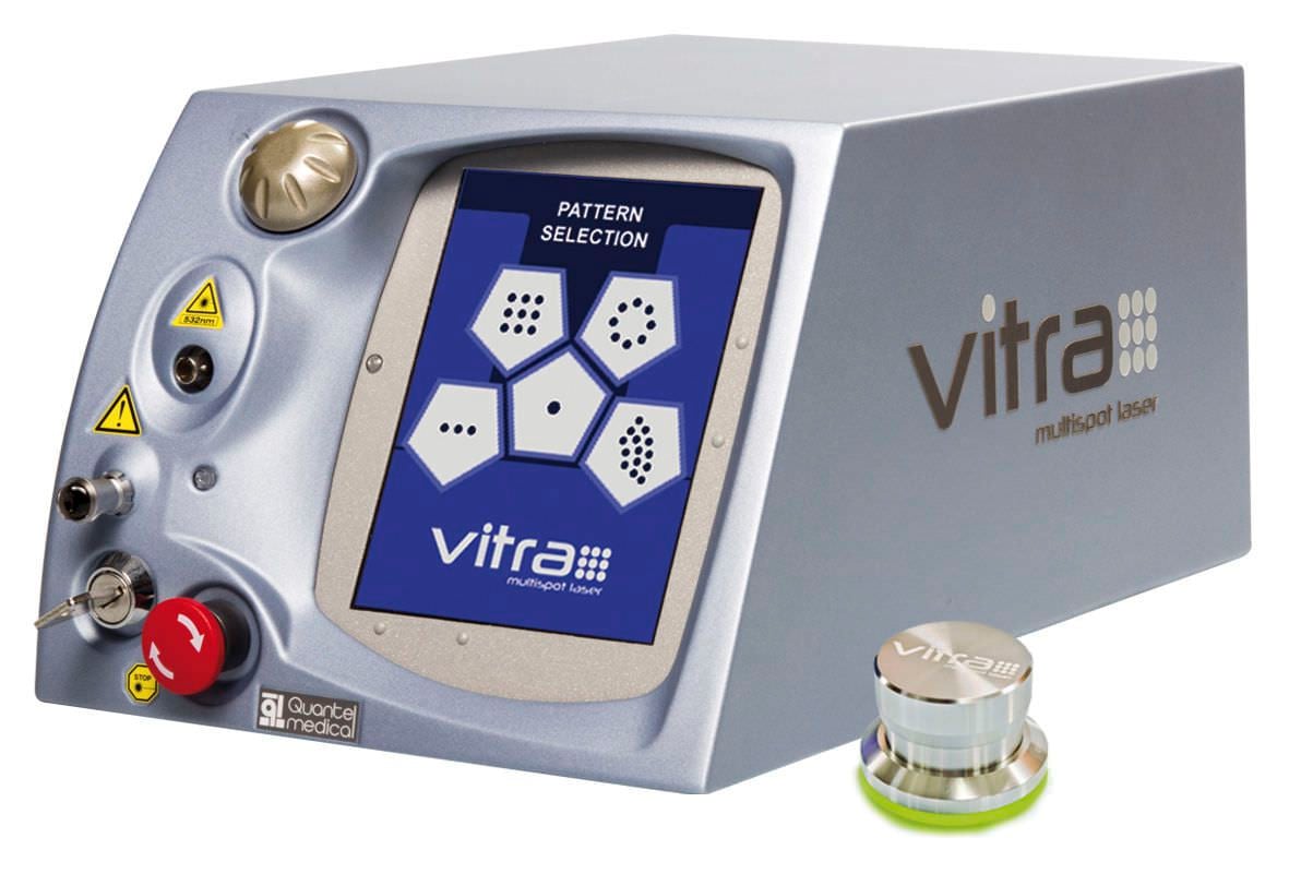 Ophthalmic laser / for retinal photocoagulation / solid-state / tabletop VITRA MULTISPOT 532 nm Quantel Medical