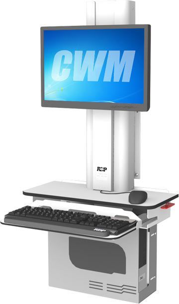 Medical computer workstation / height-adjustable / wall-mounted CWM RDP Health