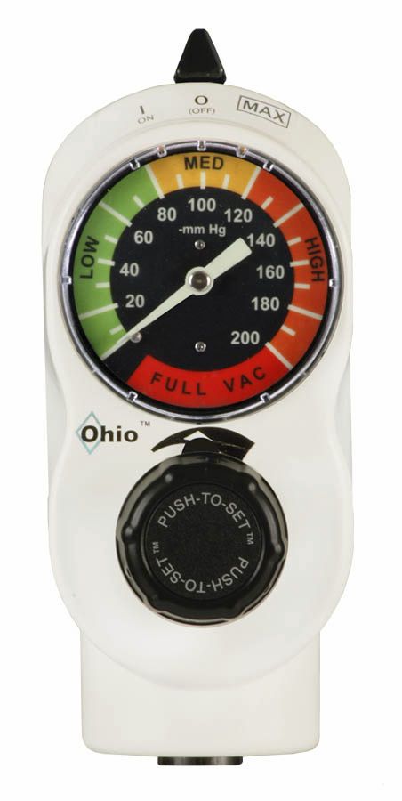 Vacuum regulator / plug-in type PUSH-TO-SET™ 1224 Ohio Medical