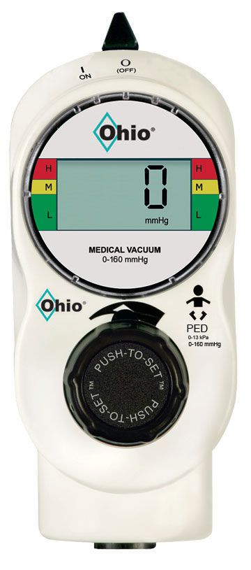 Vacuum regulator / plug-in type / digital PUSH-TO-SET™ PED 1334 Ohio Medical
