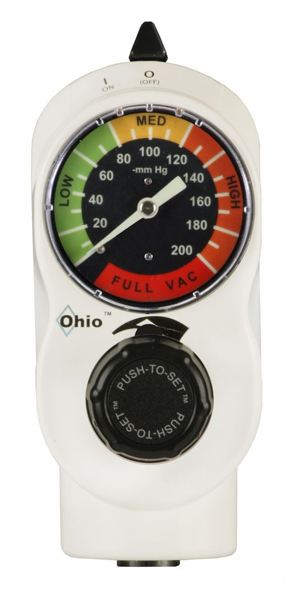 Vacuum regulator / plug-in type PUSH-TO-SET™ 1225 Ohio Medical