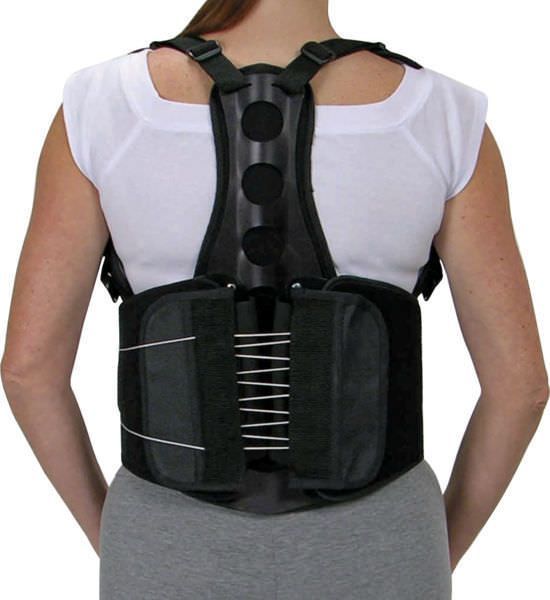 Thoracolumbar (TLO) support belt / thoracic / lumbar / with suspenders California ECO Orthomerica