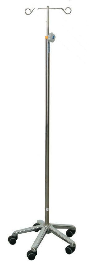 2-hook IV pole / telescopic / on casters Promotal
