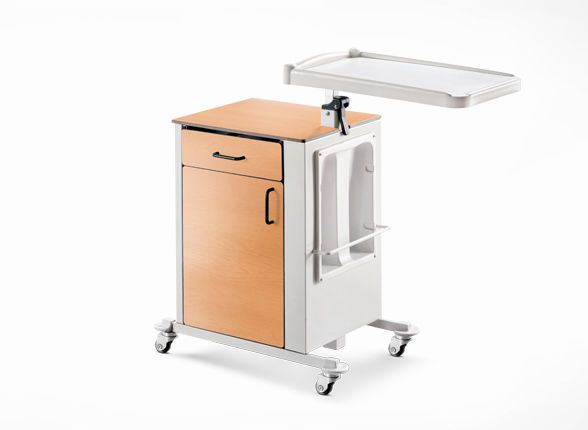 Medical bedside cabinet / for healthcare facilities / on casters 2052 Psiliakos Leonidas