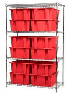 Container shelving unit NEST & STACK TOTE Akro-Mils
