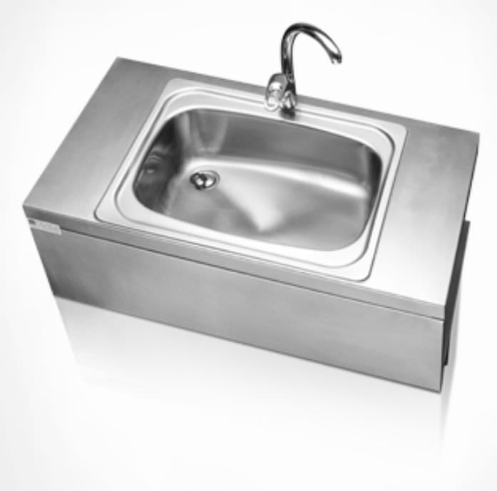 Stainless steel surgical sink / 1-station Bench With Basin Psiliakos Leonidas