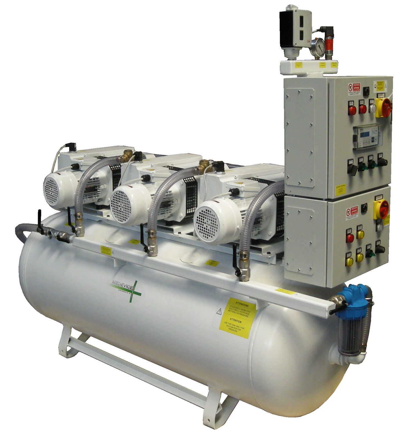 Medical vacuum system / rotary vane / lubricated 40 - 60 m3/h, 10 mbar BGS GENERAL Srl