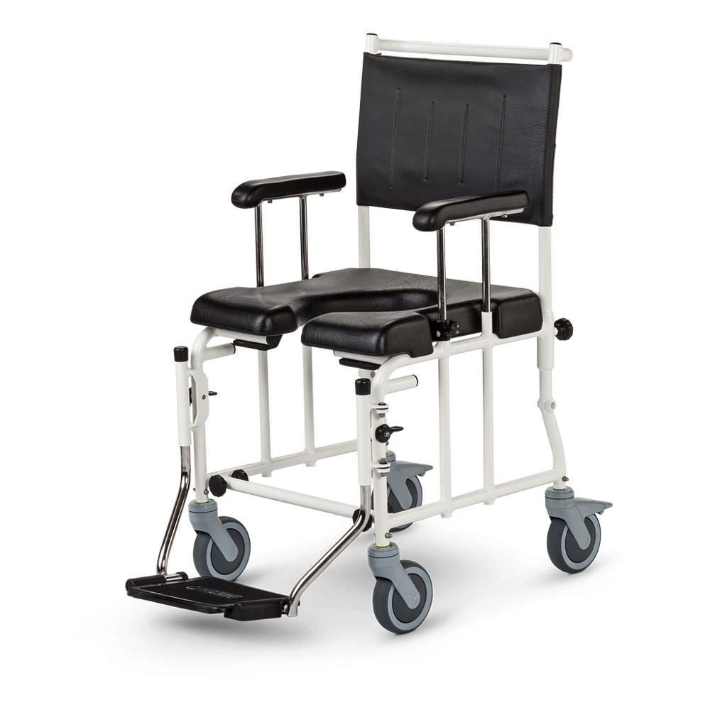 Shower chair / with cutout seat / on casters 5" | 1.073 Meyra - Ortopedia