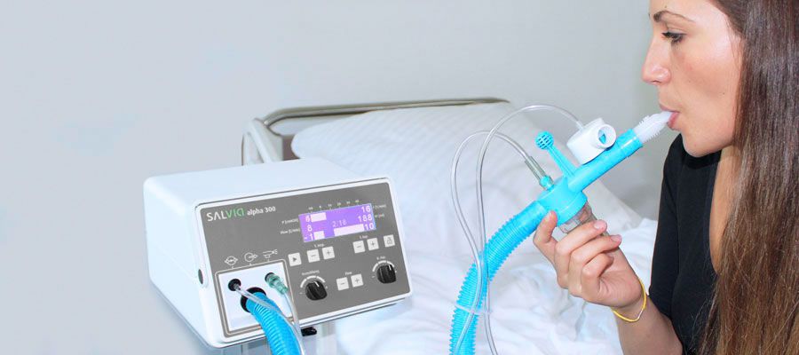 Intermittent positive pressure breathing mode ventilator / IPPB alpha 300 Salvia Lifetec Geräte für Medizintechnik