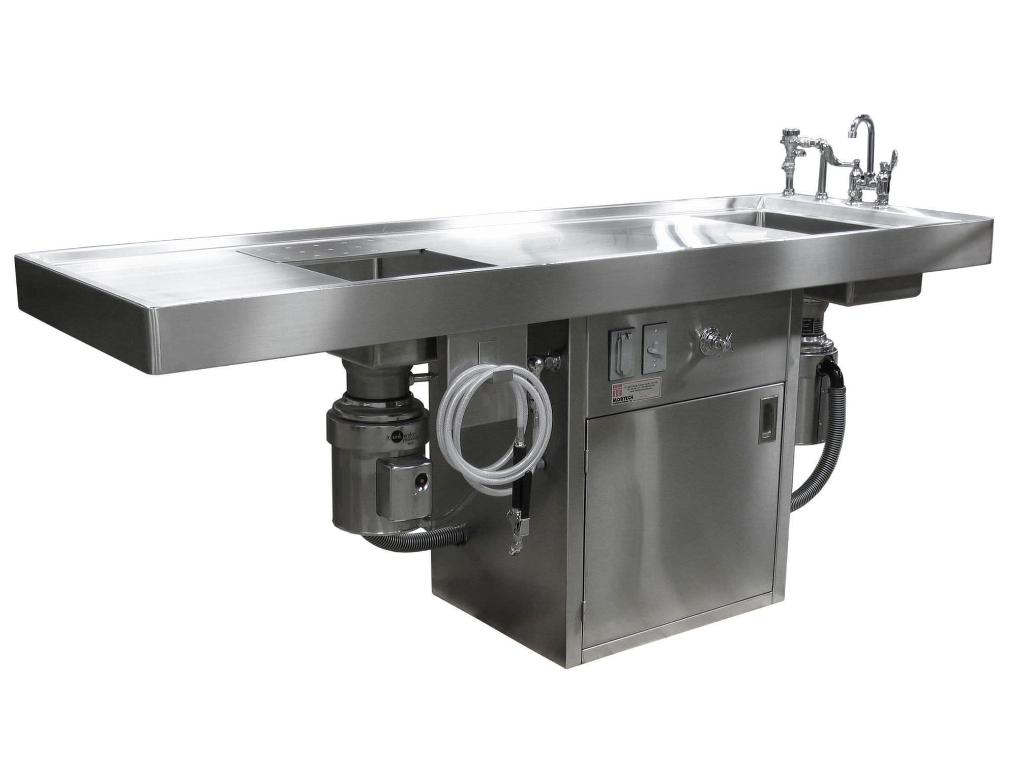 Necropsy table / with sink / with suction system 1036-230 Mortech Manufacturing