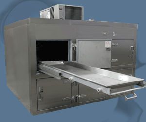 6-body refrigerated mortuary cabinet 38°F | 1036-R108 Mortech Manufacturing