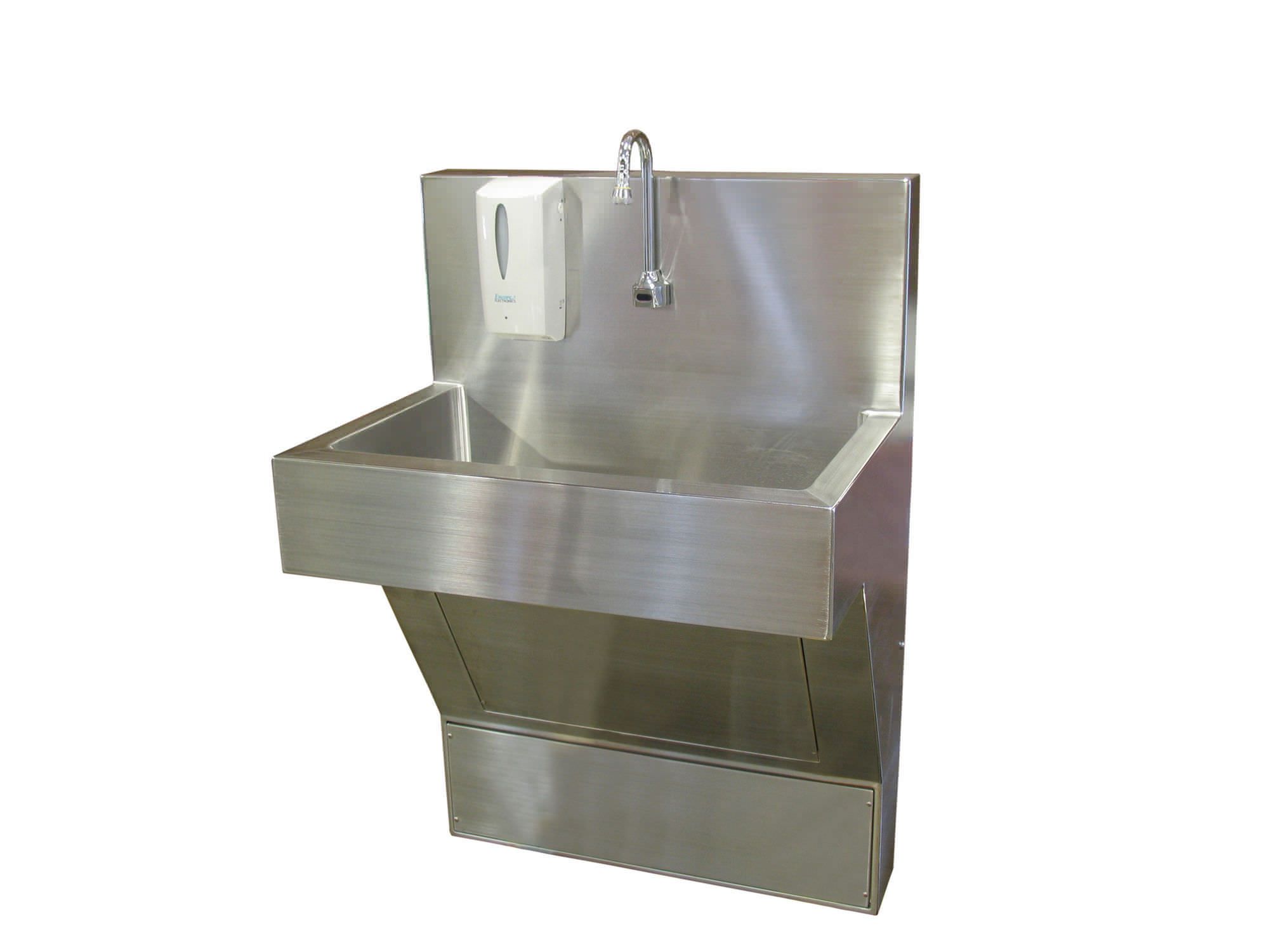 Stainless steel surgical sink / 1-station / infrared water tap SS101-ADA Mortech Manufacturing