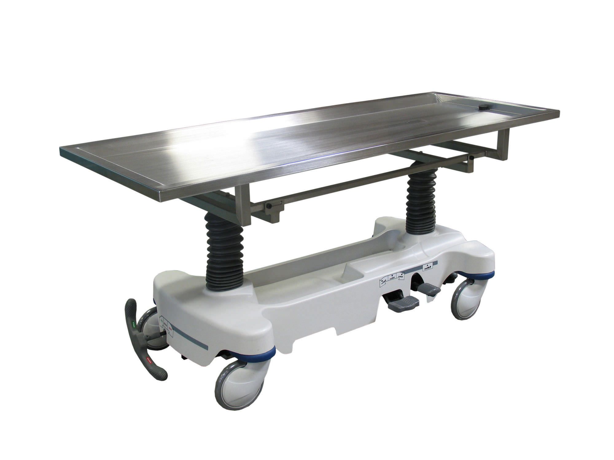 Transport trolley / mortuary / stainless steel 600015-H Mortech Manufacturing