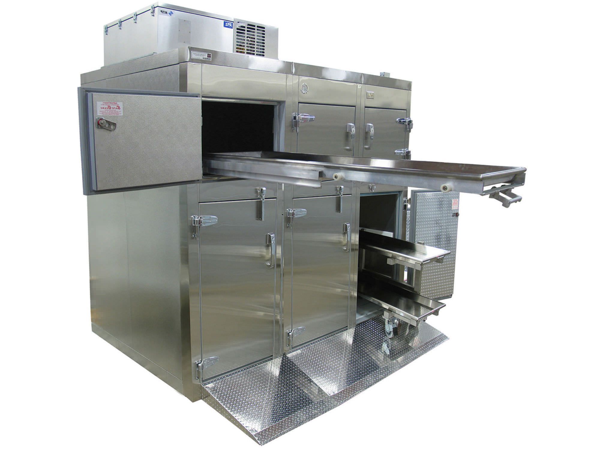9-body refrigerated mortuary cabinet 38°F | 1036-R102 Mortech Manufacturing