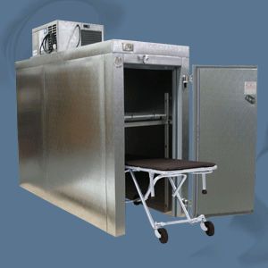 2-body refrigerated mortuary cabinet 38°F | 1036-R115 Mortech Manufacturing