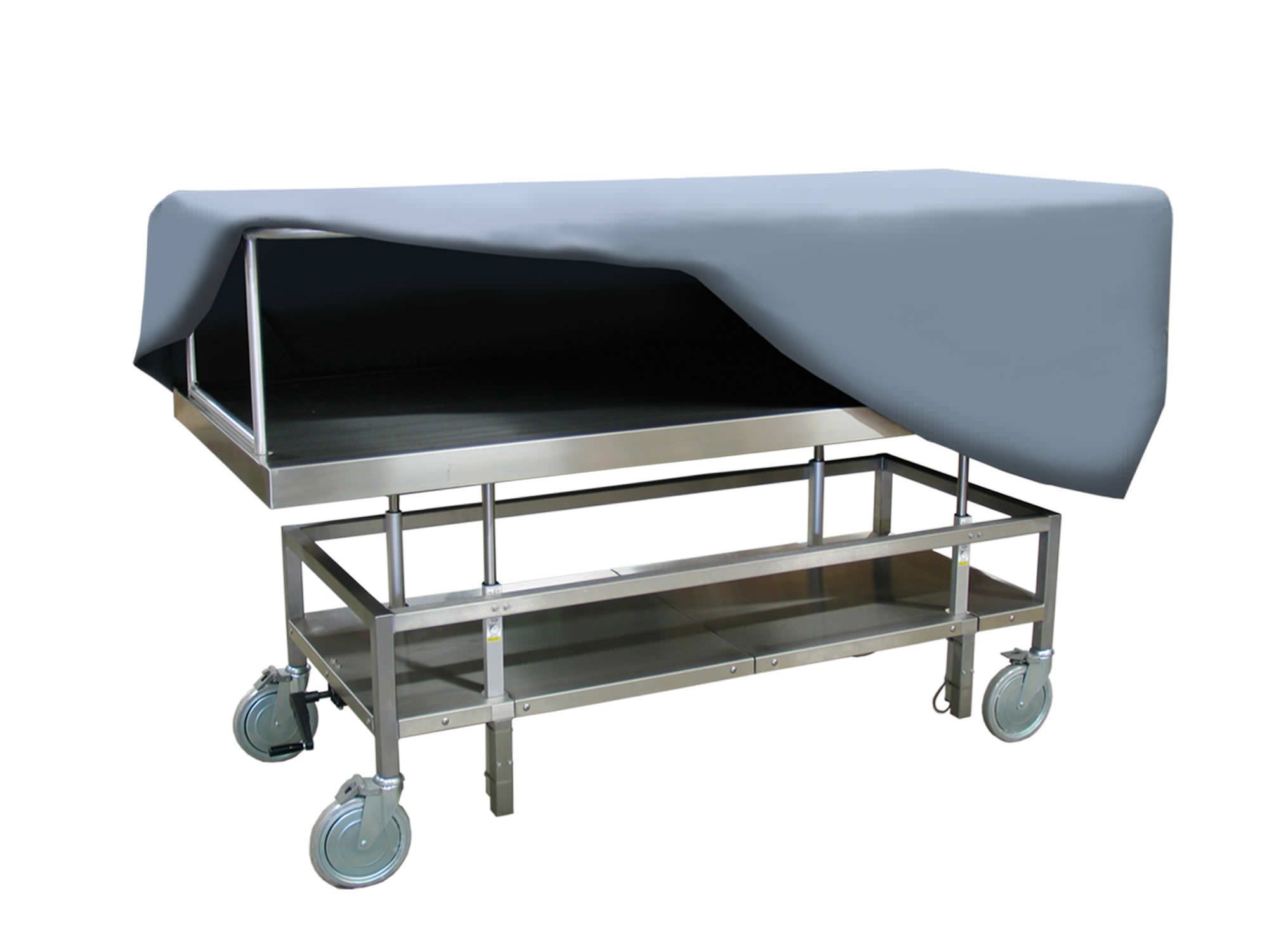 Transport trolley / mortuary / stainless steel 600039-1K Mortech Manufacturing