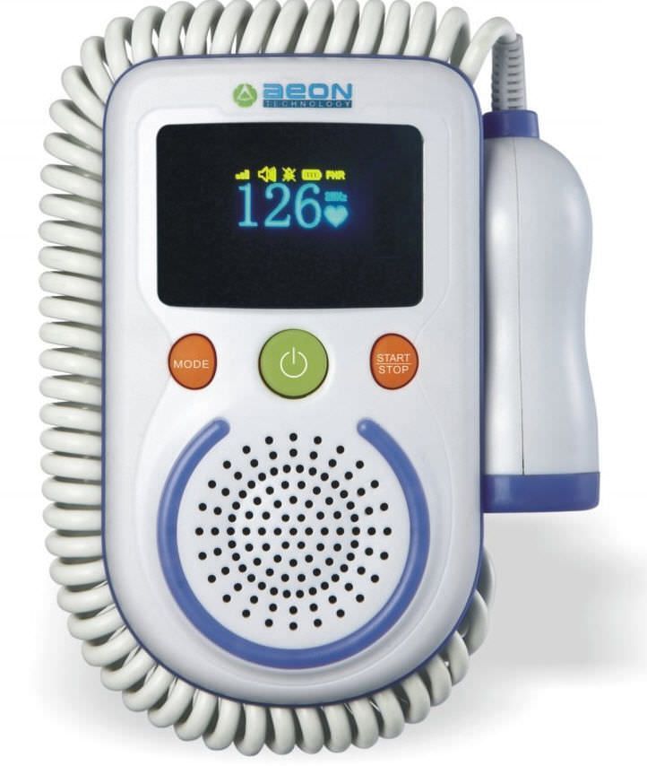 Fetal doppler / pocket / with heart rate monitor 2 - 2.5 MHz | A100D Shenzhen Aeon Technology