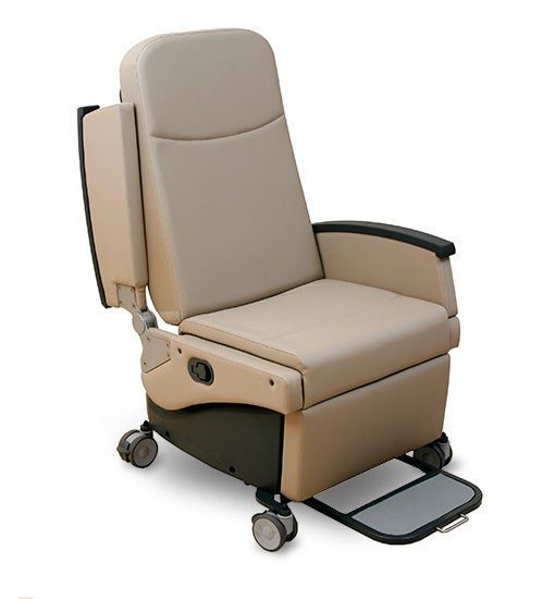 Reclining medical sleeper chair / on casters / manual Sofia Decam