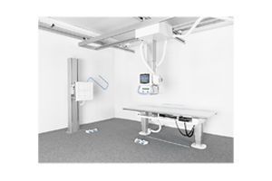 Radiography system (X-ray radiology) / digital / for multipurpose radiography / with vertical bucky stand RadPRO OMNERA 400A CANON USA
