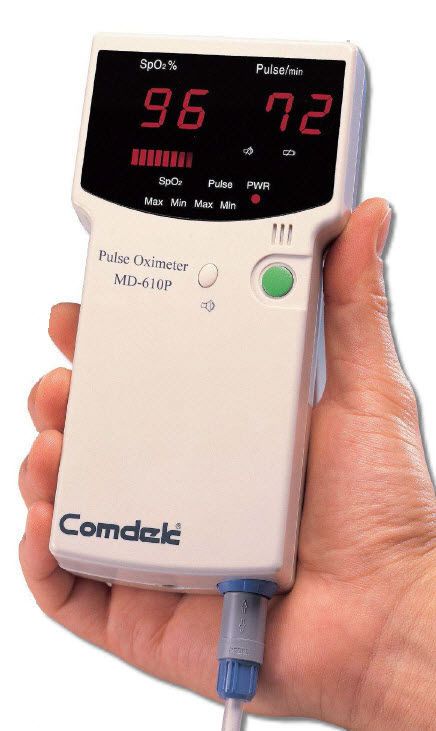 Handheld pulse oximeter / with separate sensor 30 - 250 bpm | MD-610P Comdek Industrial