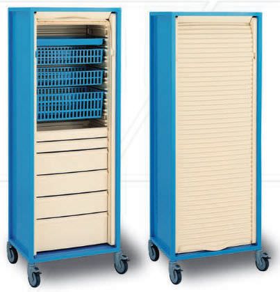 Medical cabinet / storage / for healthcare facilities / on casters LOA600 Allibert Medical SAS