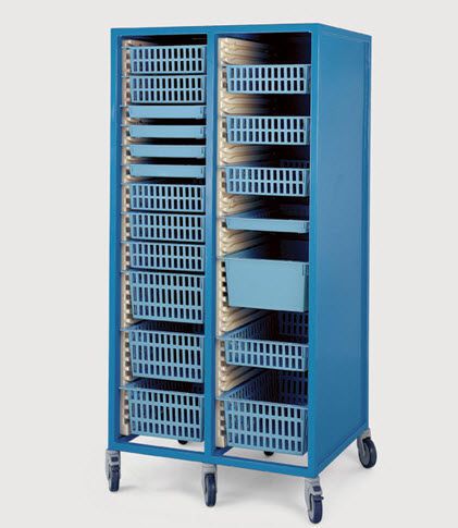 Medical cabinet / storage / for healthcare facilities / double module LOR2400, LOR600 Allibert Medical SAS
