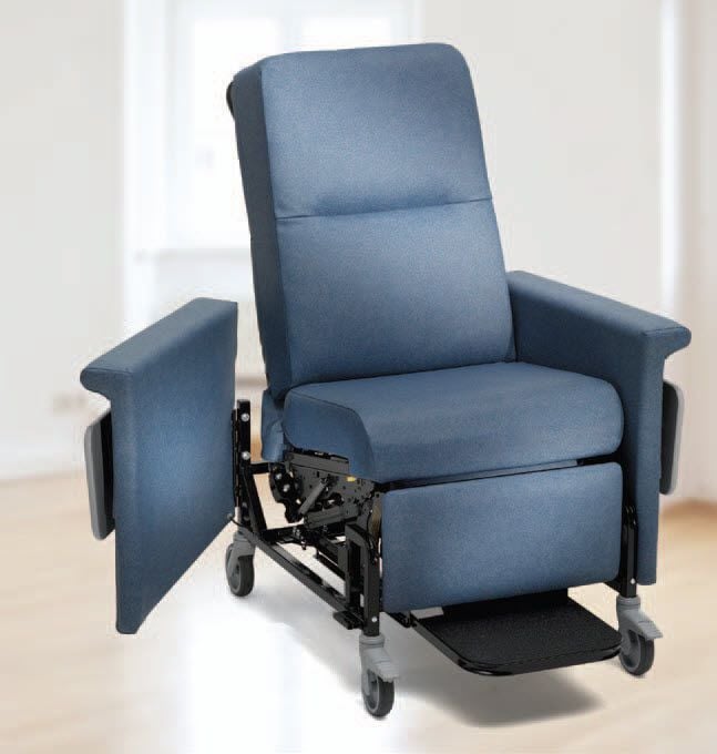 Medical sleeper chair / on casters / with legrest / reclining / electrical 85 series Champion