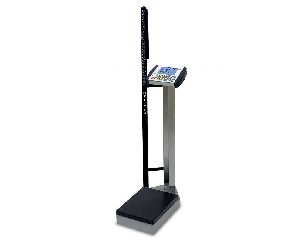 Electronic patient weighing scale / column type / with BMI calculation / with height rod 225 kg | 8430, 8430S Detecto Scale