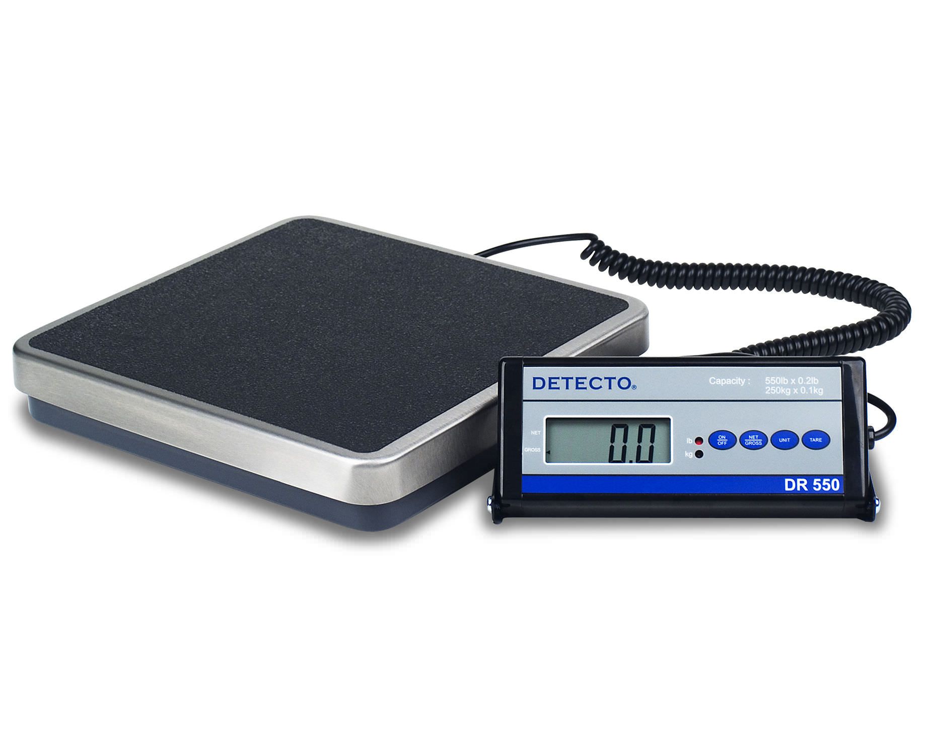 Electronic patient weighing scale / with mobile display 250 kg | DR550C Detecto Scale