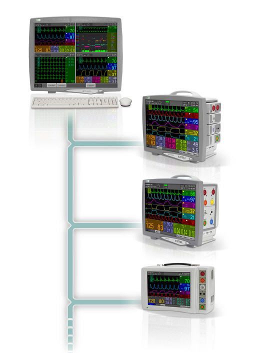Patient central monitoring station FX 3000C EMTEL