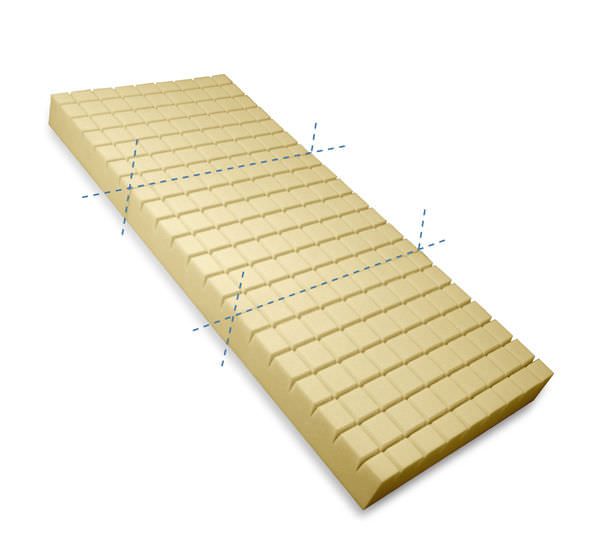 Hospital bed mattress / anti-decubitus / foam / waffled MA005 Biomatrix