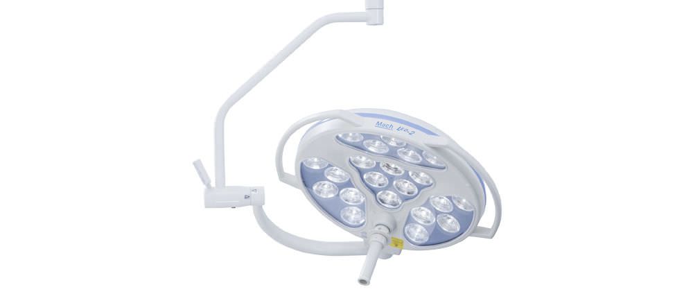 LED surgical light / with control panel / ceiling-mounted / 1-arm 115 000 lux | LED 2 SC Dr. Mach