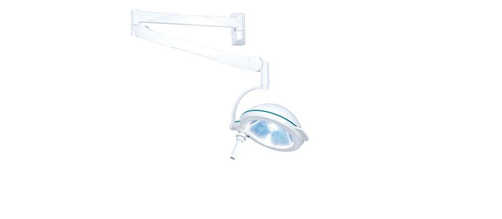 Halogen surgical light / ceiling-mounted / 1-arm 60 000 lux | Mach M2 Dr. Mach