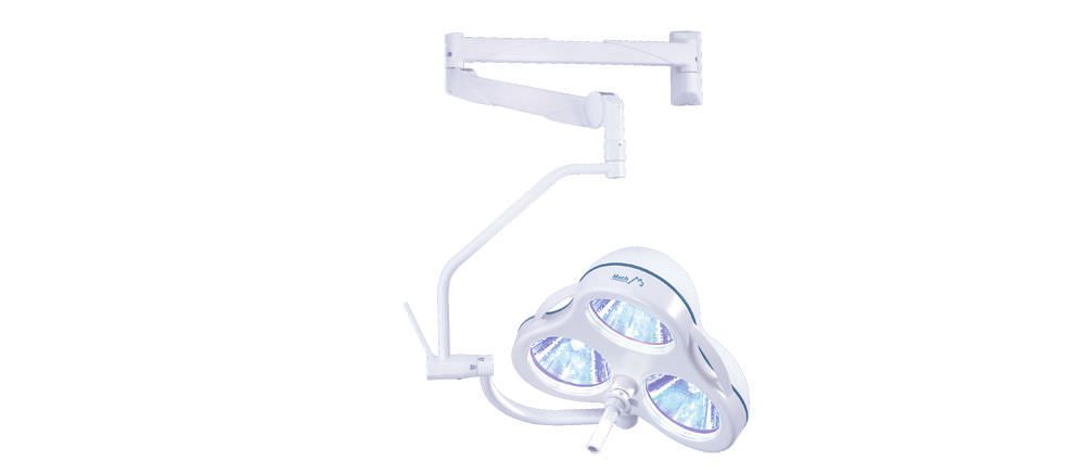 Halogen surgical light / ceiling-mounted / 1-arm 100 000 lux | Mach M3 F Dr. Mach