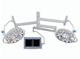 LED surgical light / with video camera / with video monitor / ceiling-mounted 140 000 - 160 000 lux | Mach LED 5 / LED 3 Dr. Mach