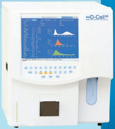 Automatic hematology analyzer / leukocyte distribution D-CELL 60 Diagon