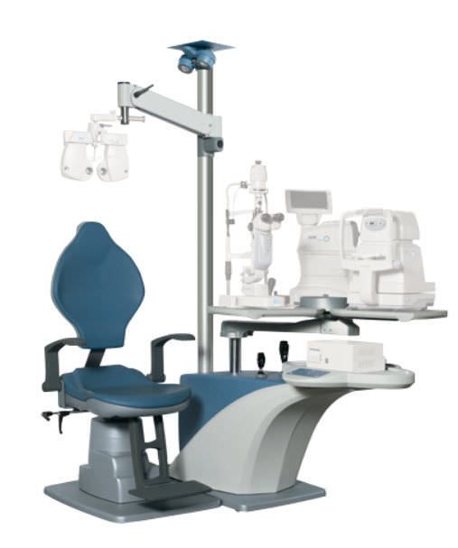 Ophthalmic workstation / with chair / equipped / 1-station Refraline 3 Essilor instruments