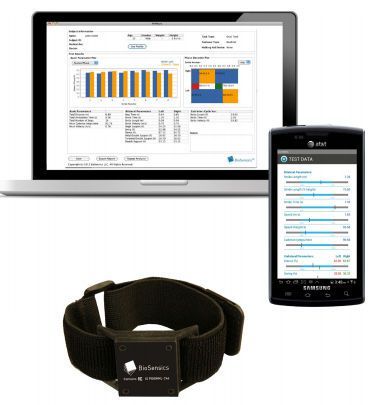 Balance sensor wearable / waist / ankle / wireless BalanSens™ Biosensics