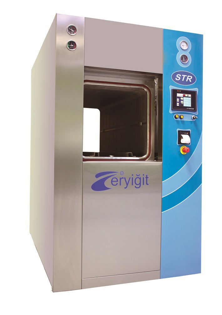 Medical autoclave / vertical / with sliding door STR 6613D ERYIGIT Medical Devices