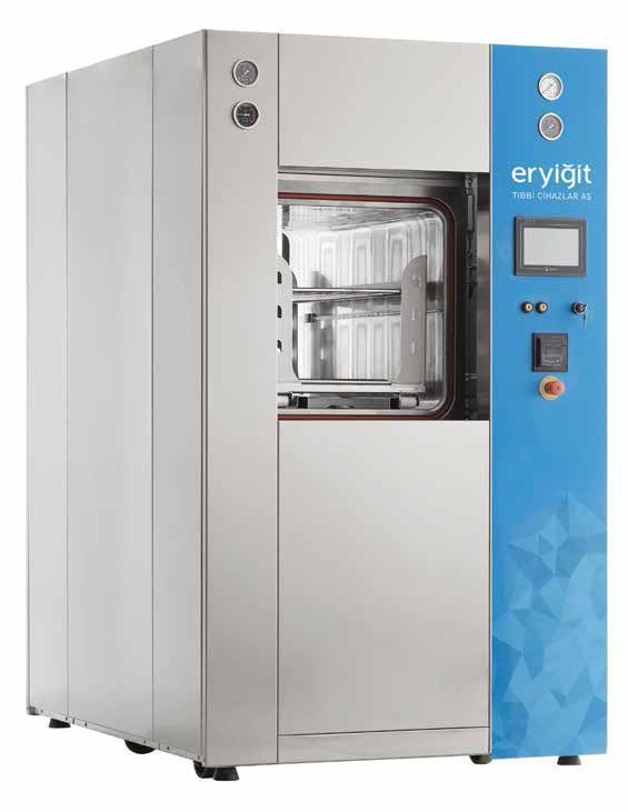 Medical autoclave / vertical / with sliding door STR 5512D ERYIGIT Medical Devices