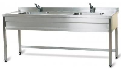 Stainless steel surgical sink / 2-station ER-113x series ERYIGIT Medical Devices
