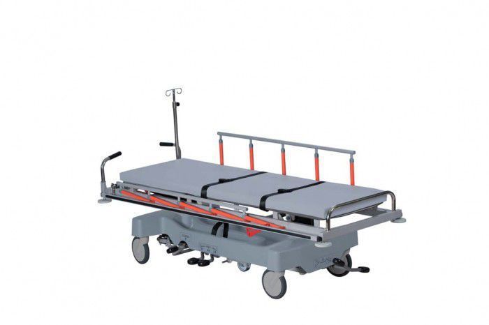 Transport stretcher trolley / X-ray transparent / height-adjustable / hydraulic ELEFANT Formed