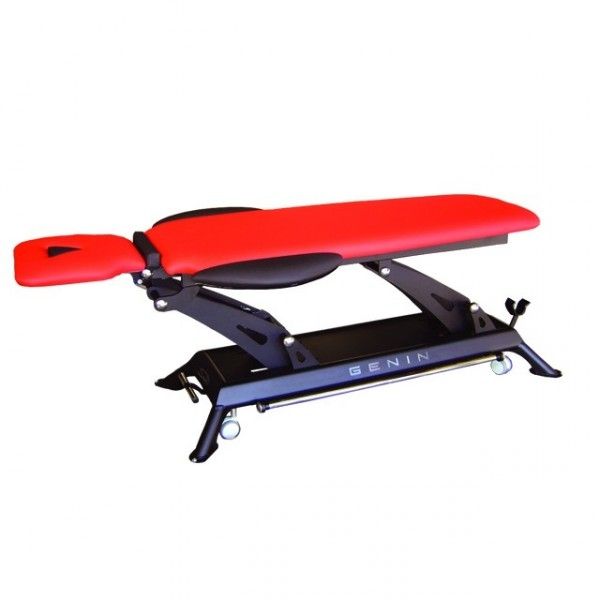 Electrical massage table / height-adjustable / on casters / 2 sections Santeo 3296 Genin Medical