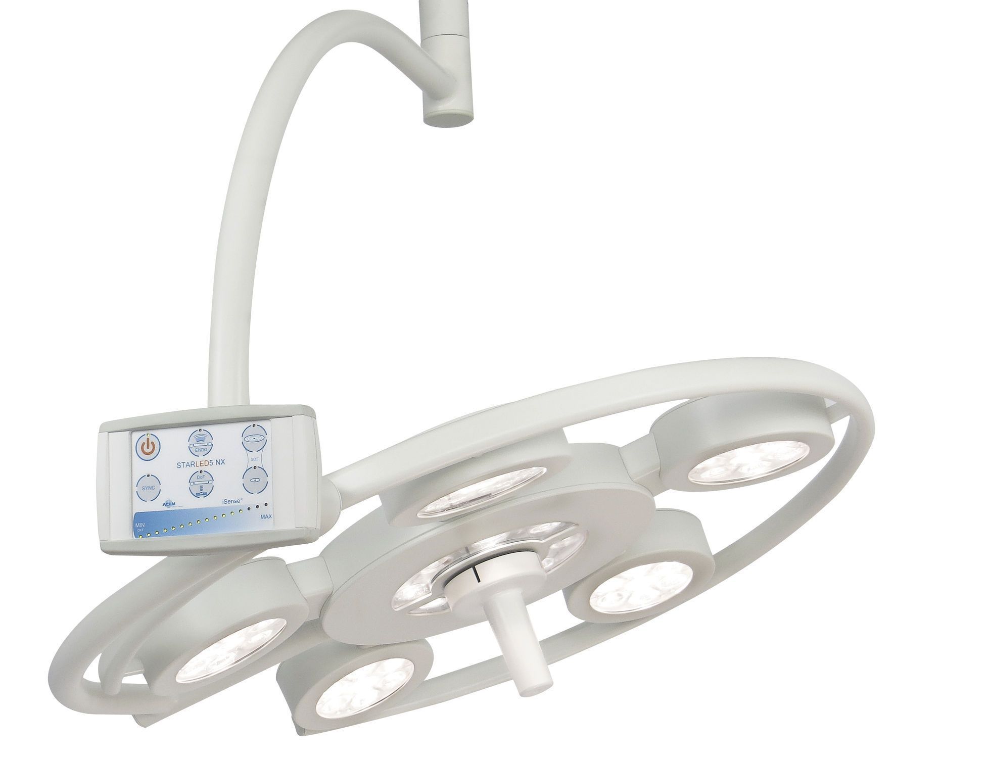 LED surgical light / ceiling-mounted / 1-arm STARLED5 NX ACEM Medical Company