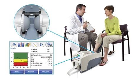 Ultrasound bone densitometer / for bone densitometry Achilles GE Healthcare