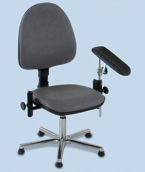 Blood donation chair / on casters / pneumatic / height-adjustable BS-2000 AGA Sanitätsartikel GmbH