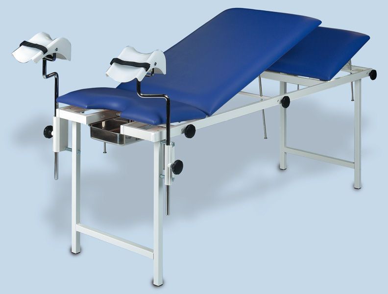 Gynecological examination table / fixed / 3-section K-x065/3 series AGA Sanitätsartikel GmbH